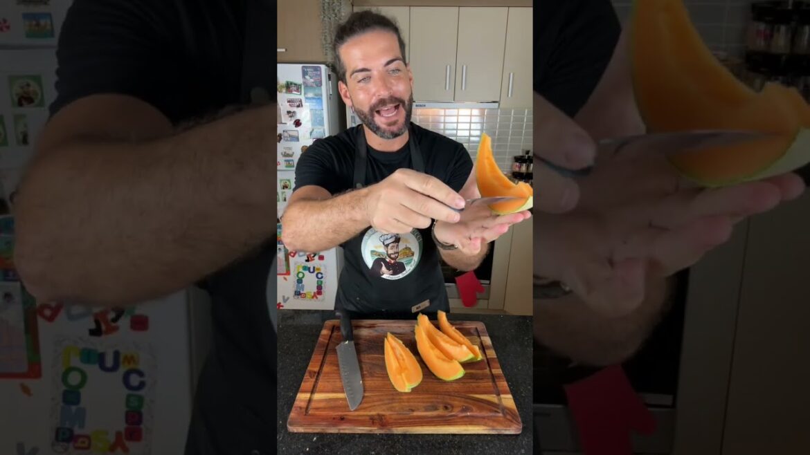 Prosciutto and Rockmelon a timeless Italian classic Entree #cookingwithtucci