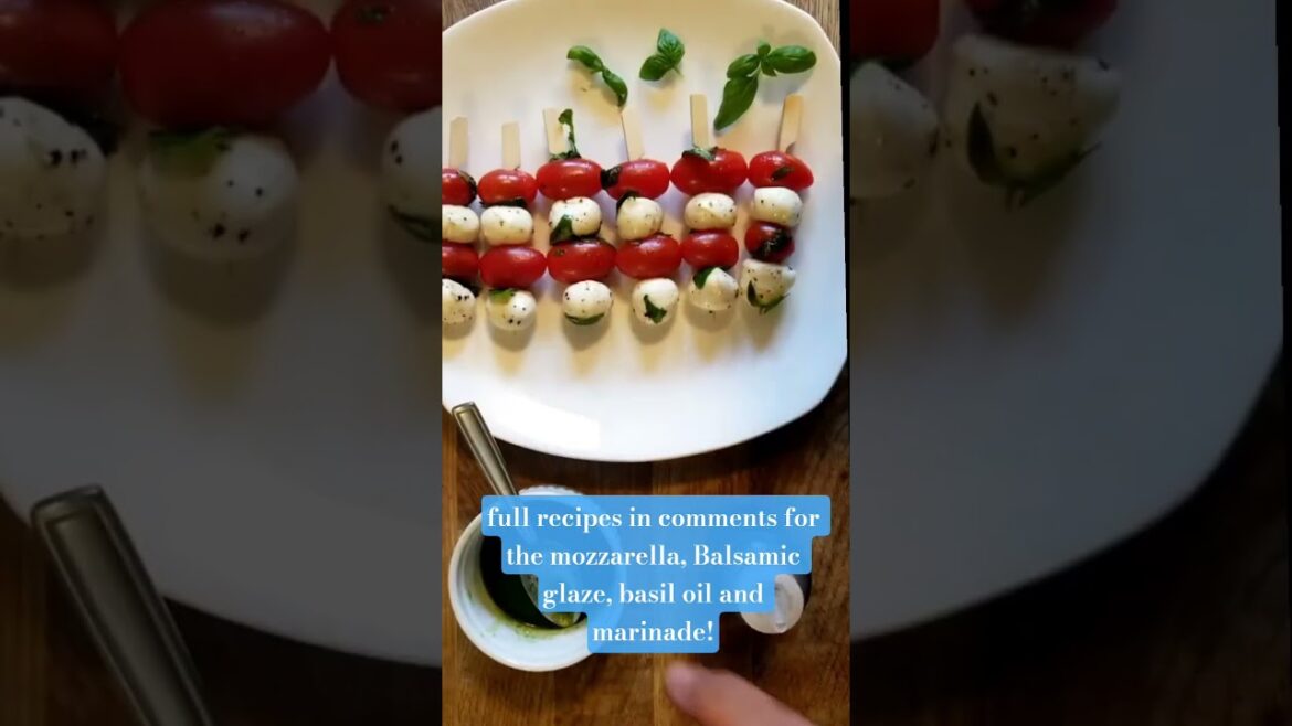 Caprese on a Stick! End your summer on a high note!