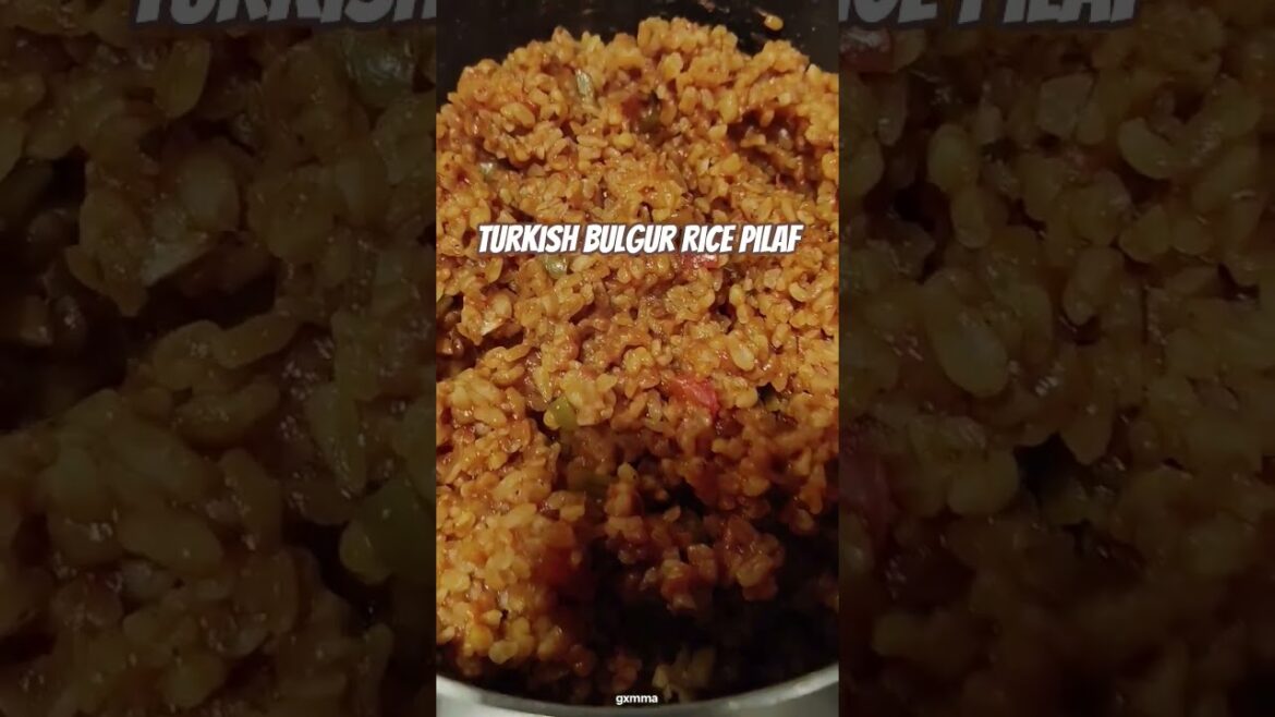 Turkish Bulgur Rice Pilaf #rice #bulgurpilavı #bulgur #turkishfood #shortsyoutube #shorts