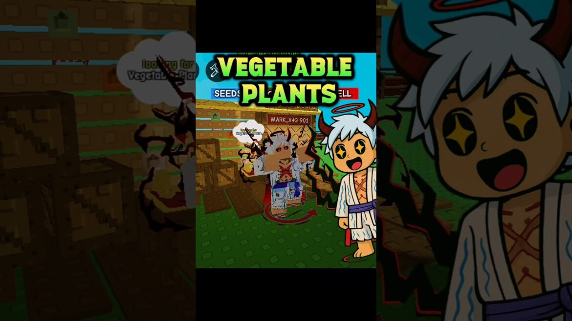 How To Get Vegetable Plants In Grow A Garden!                         #roblox #growagarden #shorts