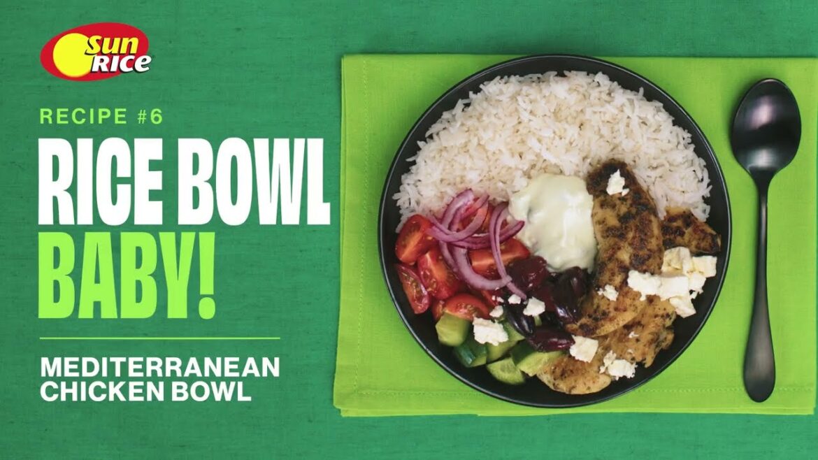 Tasty Mediterranean Chicken and Rice Bowl - Easy Recipe