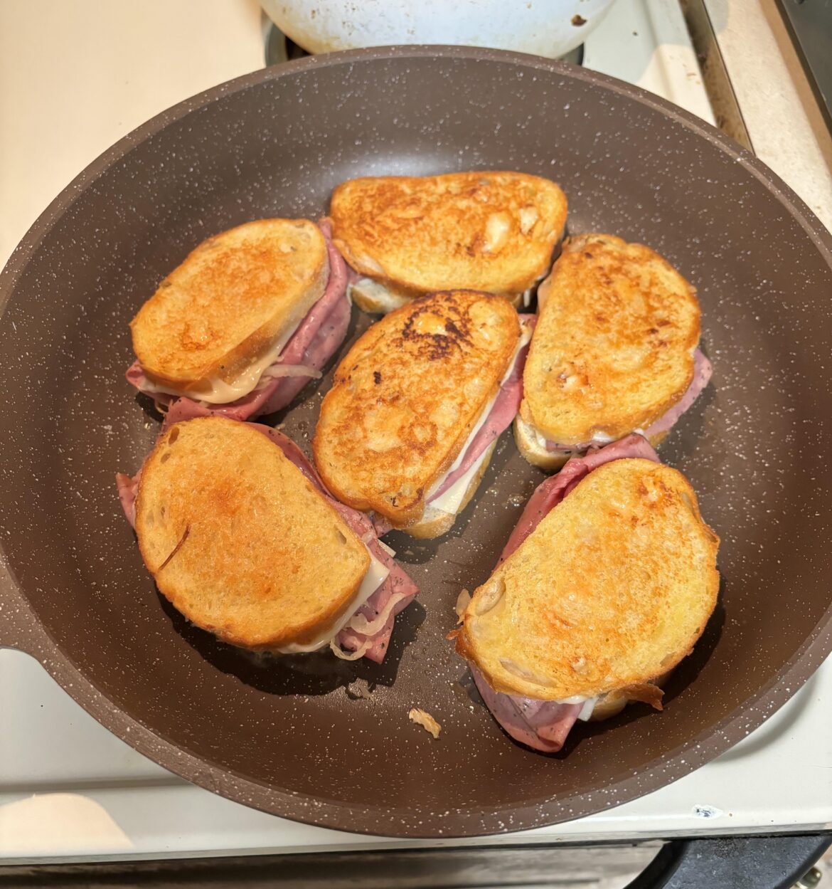 Homemade grilled Reubens!
