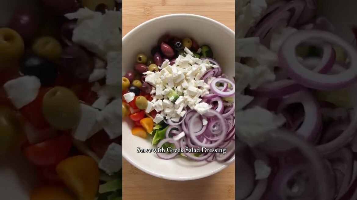 Classic Greek Salad #viralshort #fypyoutube #likeandsubscribe