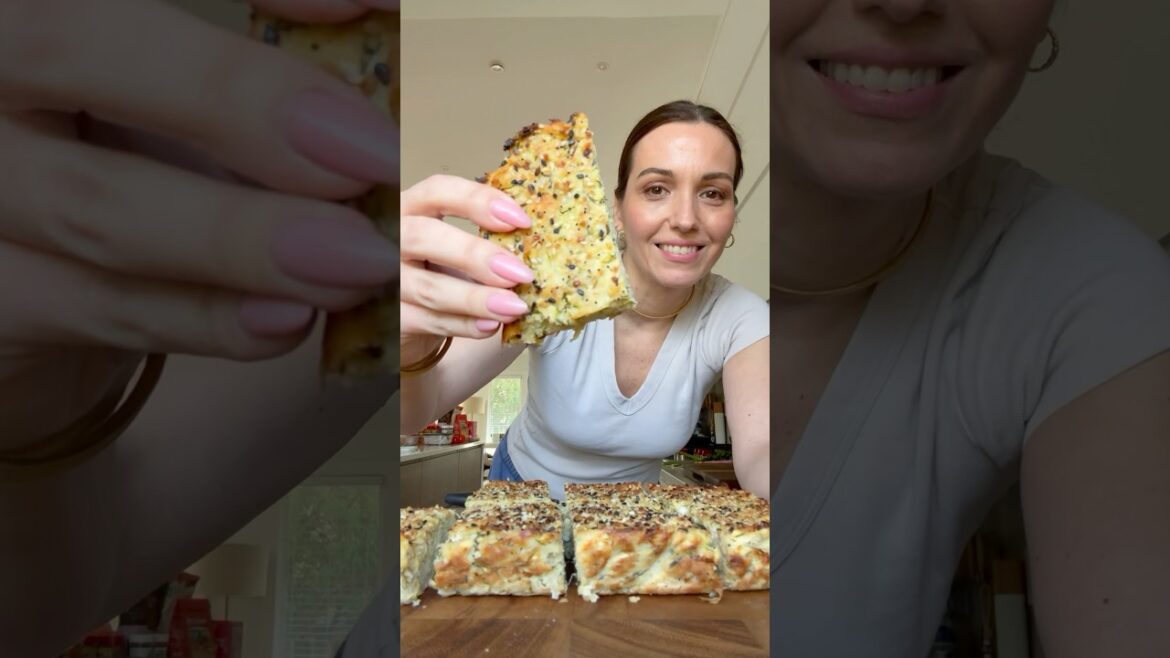 I can’t stop making these Zucchini Feta Bars #shorts