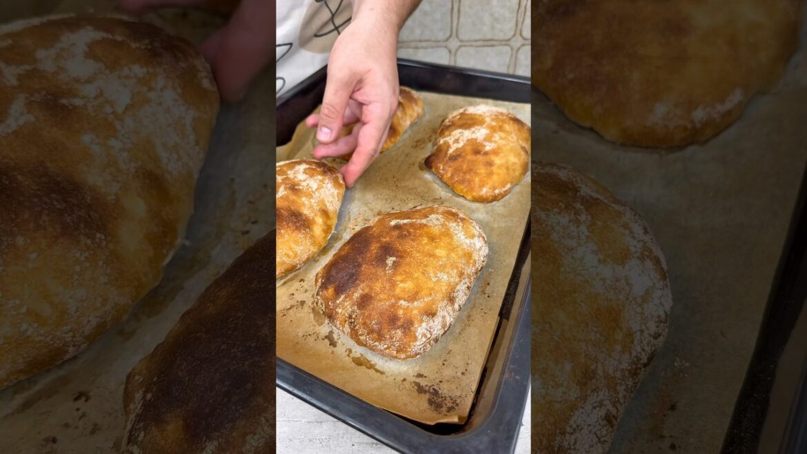 Ciabatta (pain maison SANS PÉTRISSAGE) Ciabatta (pain maison SANS PÉTRISSAGE)