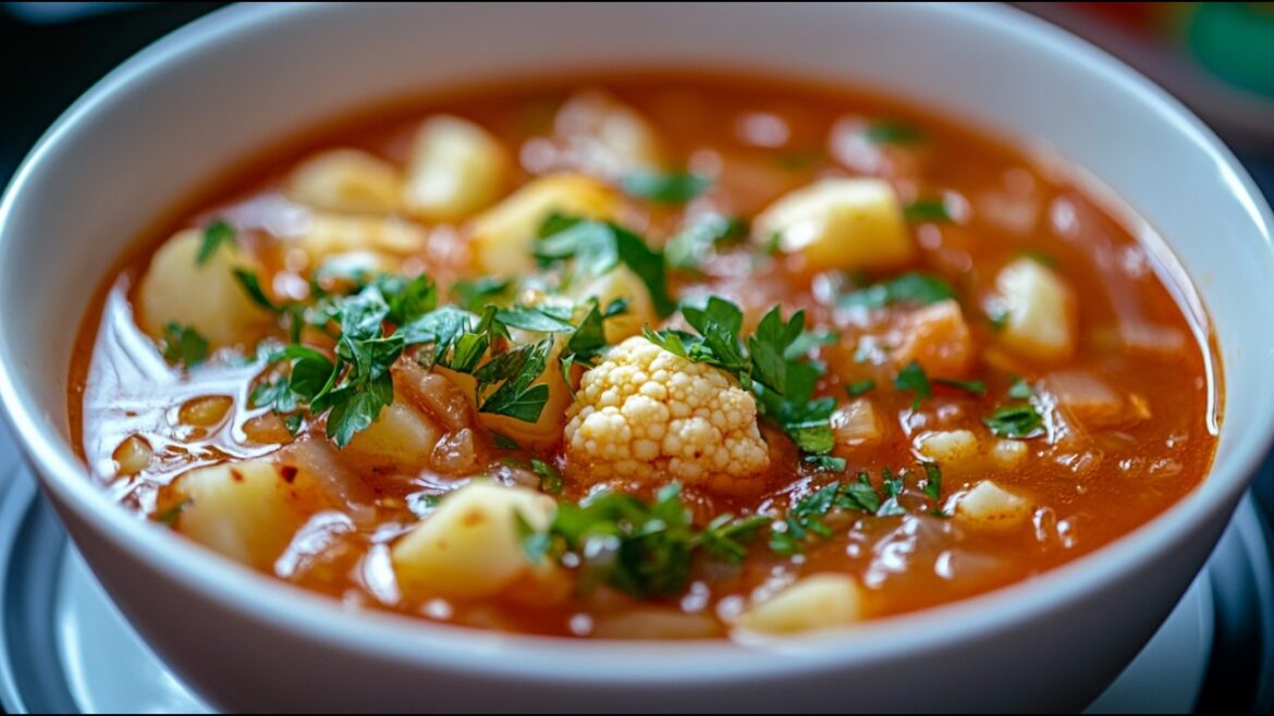 Simply mix chickpeas and cauliflower! Simple, nutritious and delicious veggie soup recipe! Simply mix chickpeas and cauliflower! Simple, nutritious and delicious veggie soup recipe!