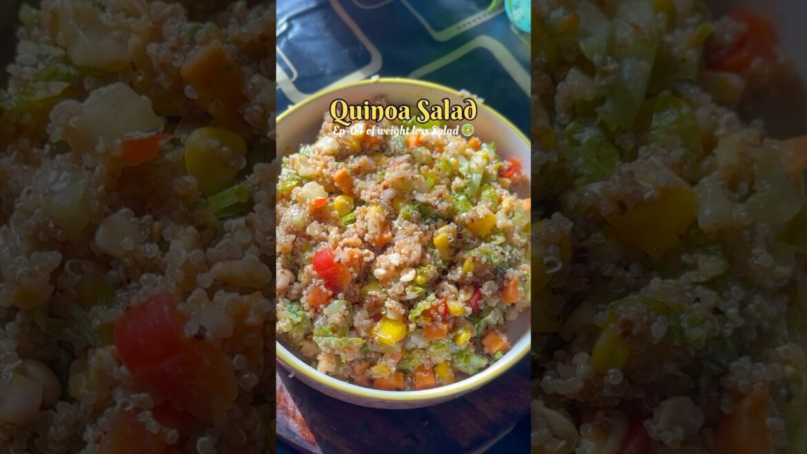 Quinoa Salad | Peanut Dressing #pallavifoodvoyage #weightloose #saladrecipe #cooking
