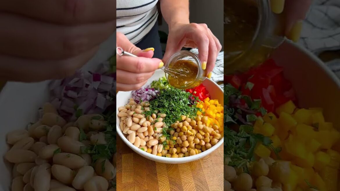 Dense Bean Salad (Protein-Packed Mediterranean Style) Dense Bean Salad (Protein-Packed Mediterranean Style)