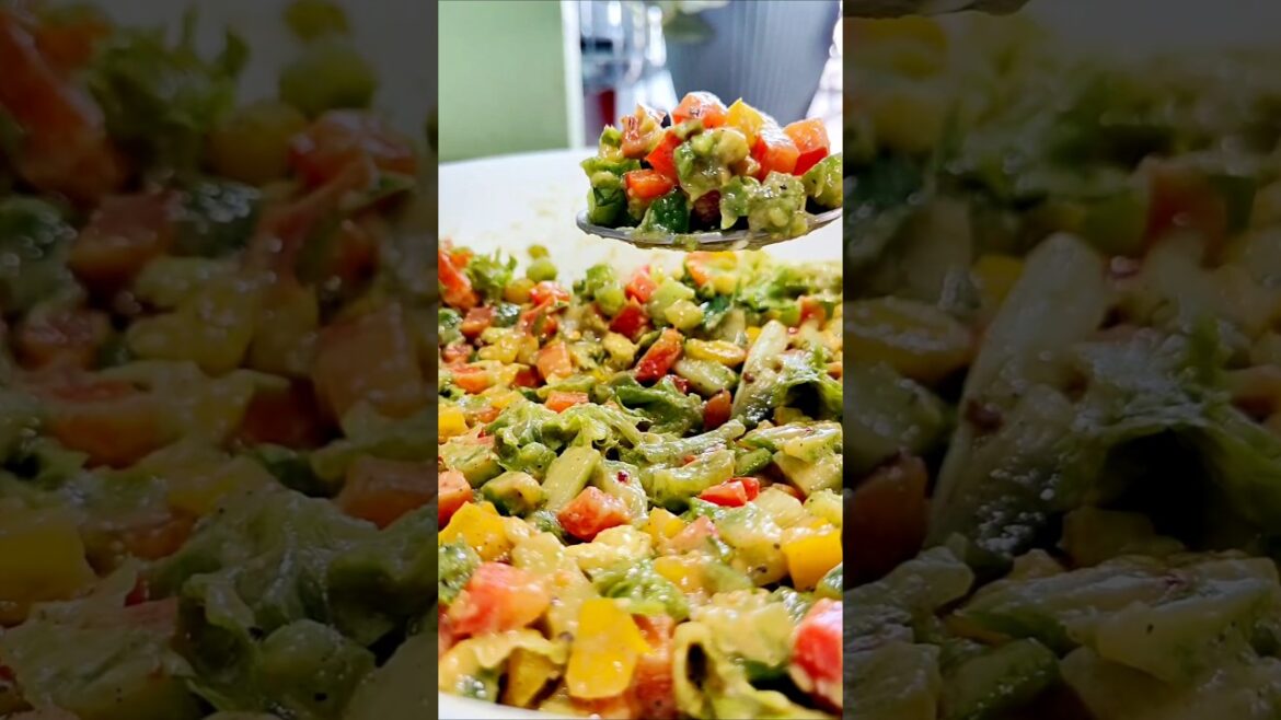 Veg Salad Recipe | Bell pepper, cucumber and Avocado Salad