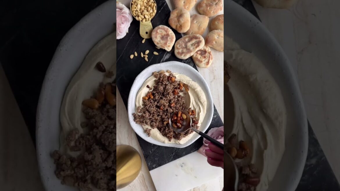 The easiest way to level up Hummus #beef #hummus #fooddolls