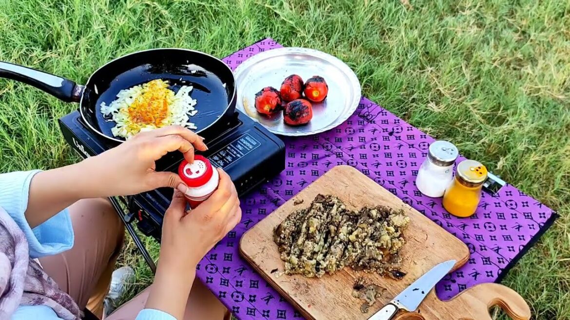 Grilled Eggplant & Tomato