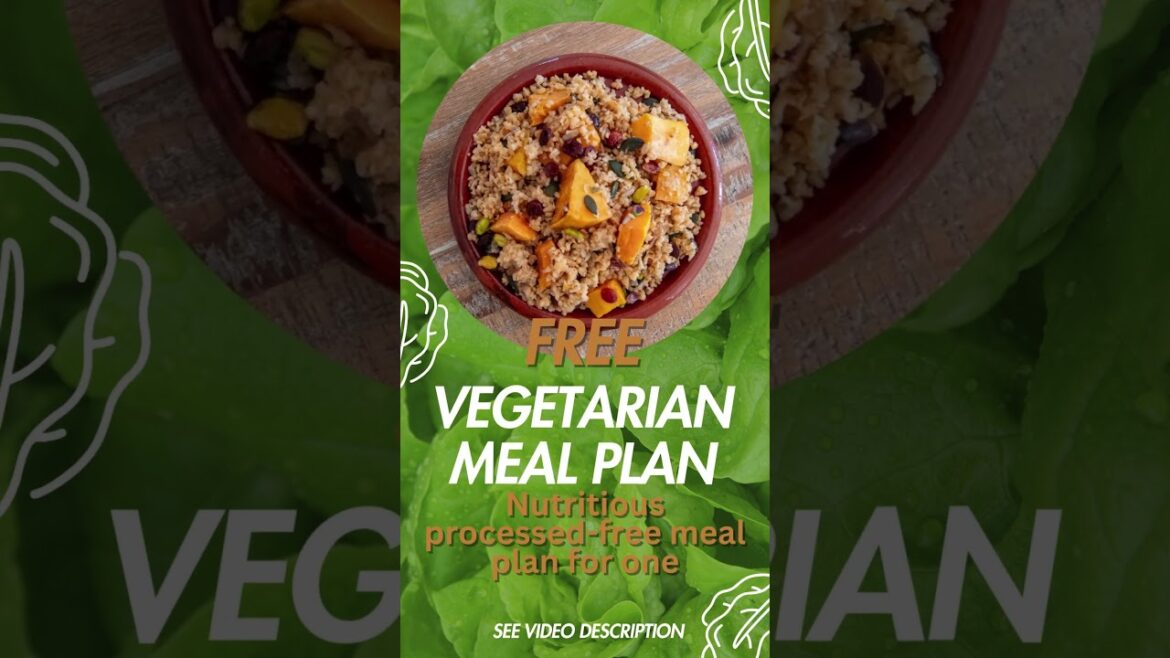 Free Vegetarian meal plan. 3 meals a day for 7 days. Free in description #mealplanning #vegetarian