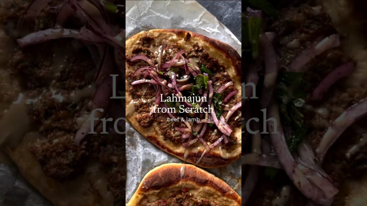 Homemade Beef & Lamb Lahmajun @adikosh_123 Homemade Beef & Lamb Lahmajun @adikosh_123