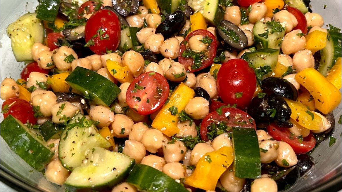Chickpea Salad with Italian Dressing