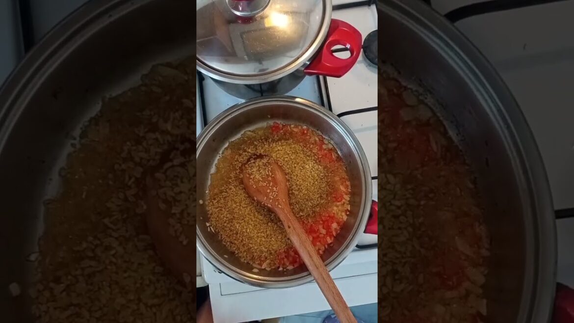 Bulgur rice with vegetables