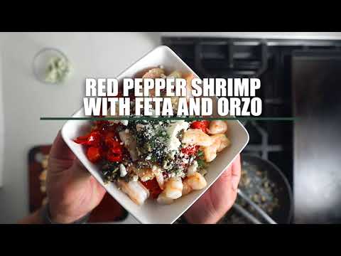 Red Pepper Shrimp with Feta and Orzo Red Pepper Shrimp with Feta and Orzo
