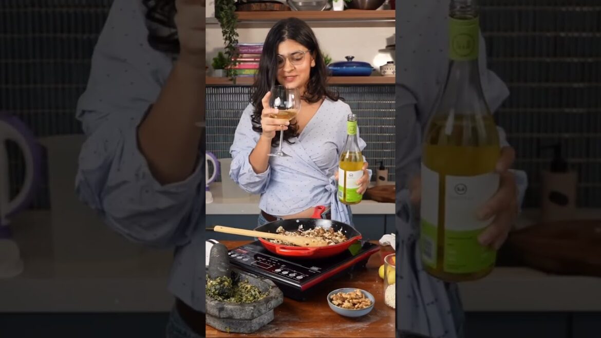 Mushroom risotto with pesto!