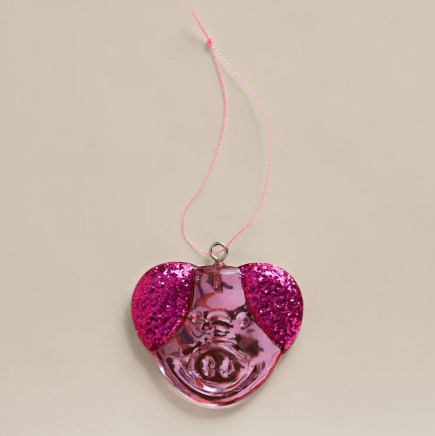 Percy Pig Sweet Glass Hanging Decoration