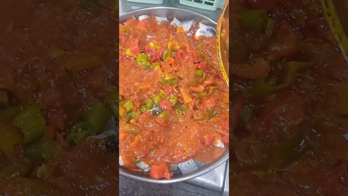 fish tajine with fried vegetables