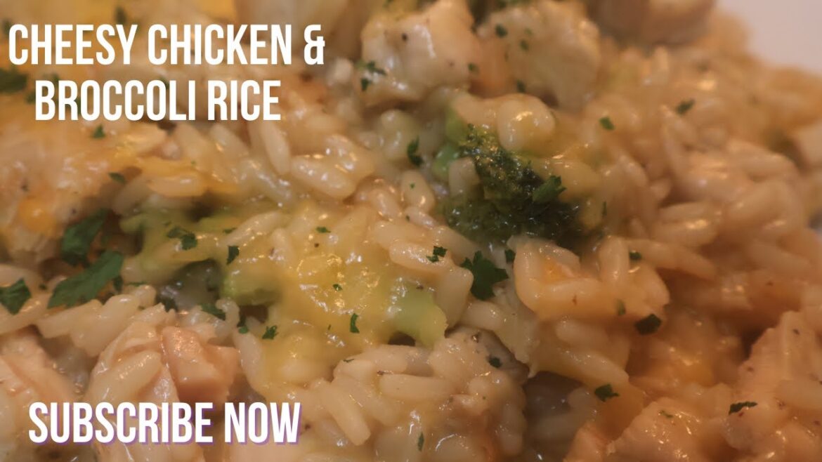 Cheesy Chicken Broccoli & Rice Casserole