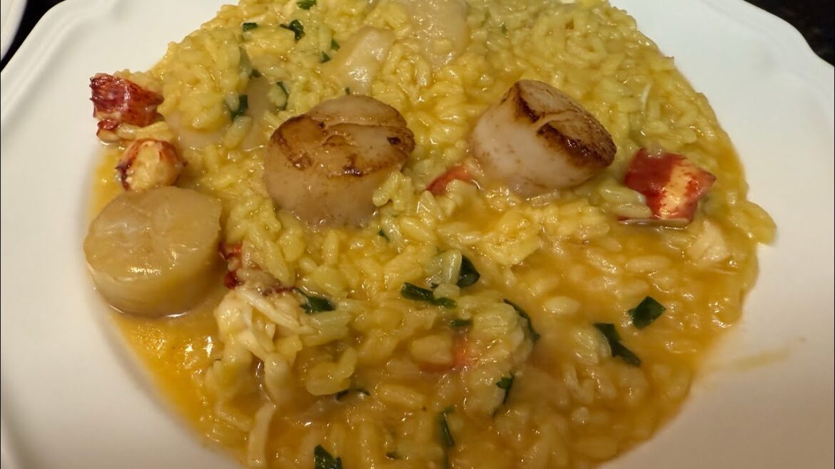 Risotto with Lobster and Scallops! Risotto with Lobster and Scallops!