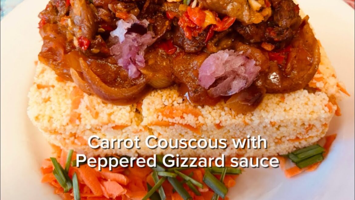 Tasty Spicy Chicken Gizzard with Vegetable Couscous | Simple and Easy #healthy #asmr #asmreating Tasty Spicy Chicken Gizzard with Vegetable Couscous | Simple and Easy #healthy #asmr #asmreating