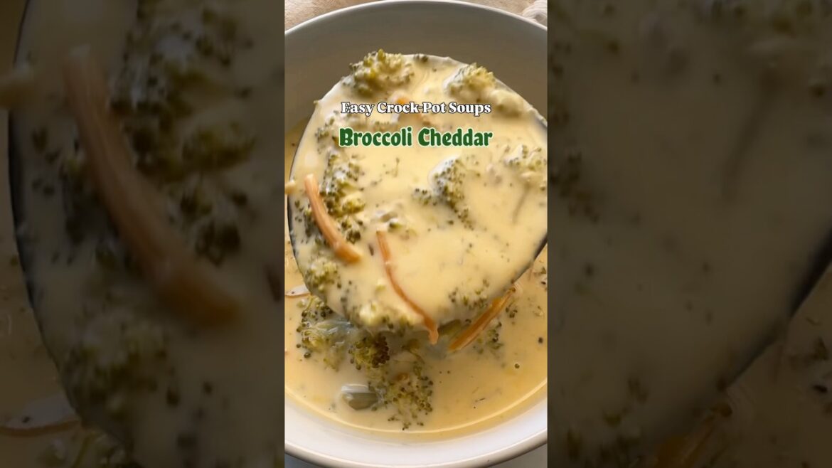 Crockpot Broccoli Cheddar Soup #slowcooker #crockpot #broccolicheddarsoup Crockpot Broccoli Cheddar Soup #slowcooker #crockpot #broccolicheddarsoup