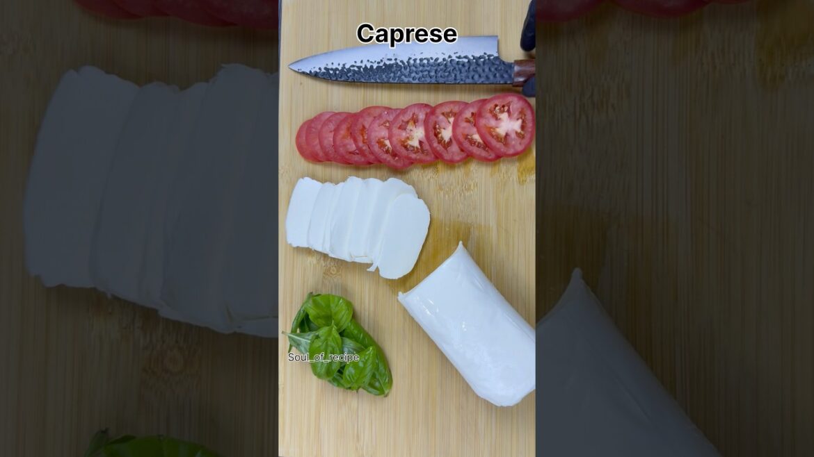 Caprese #capresesalad #caprese #salad #saladrecipe #asmrfood #foodreel #cooking #viralshorts