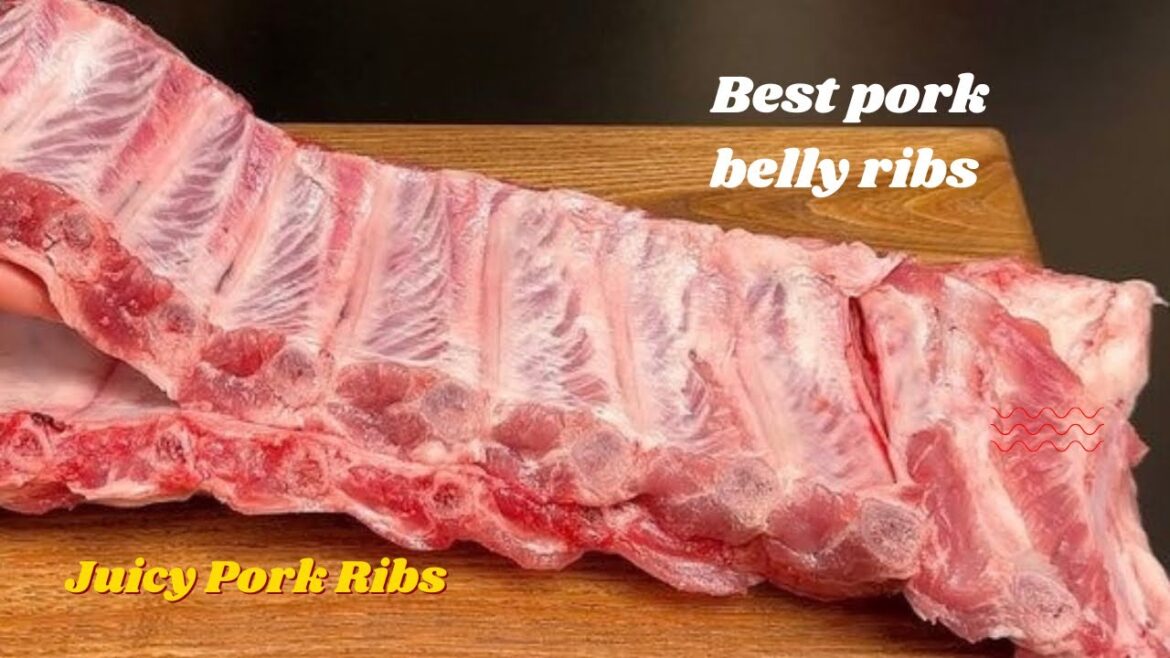 Best Way Cooking Pork Belly Ribs / crispy pork belly recipe / ASMR ...