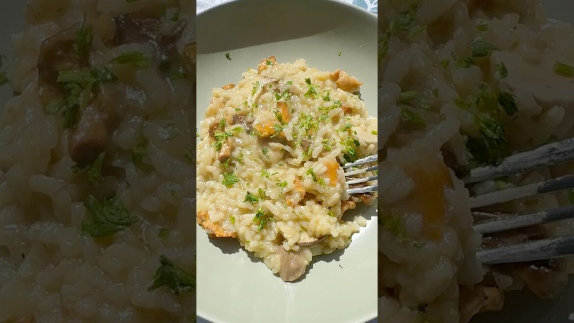 Risotto ai funghi finferli e porcini