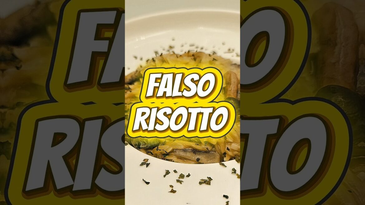 Falso Risotto con Gorgonzola #pasta #setas #hongos #queso #Recetas