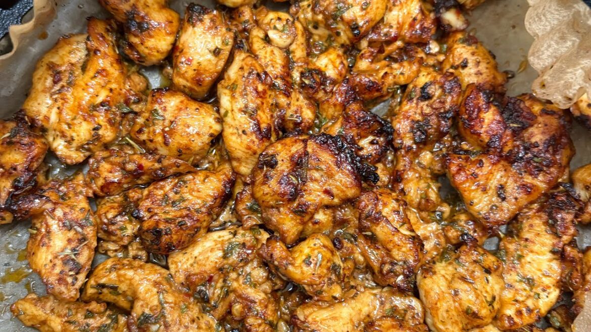 Mediterranean air fryer, chicken | juicy, and flavorful in 10 minutes!￼