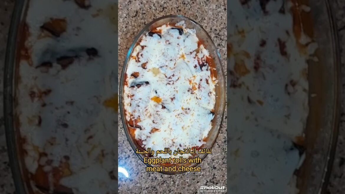 لفائف الباذنجان باللحم اللذيذة Delicious eggplant rolls with meat #explore #food #اكسبلور #recipe