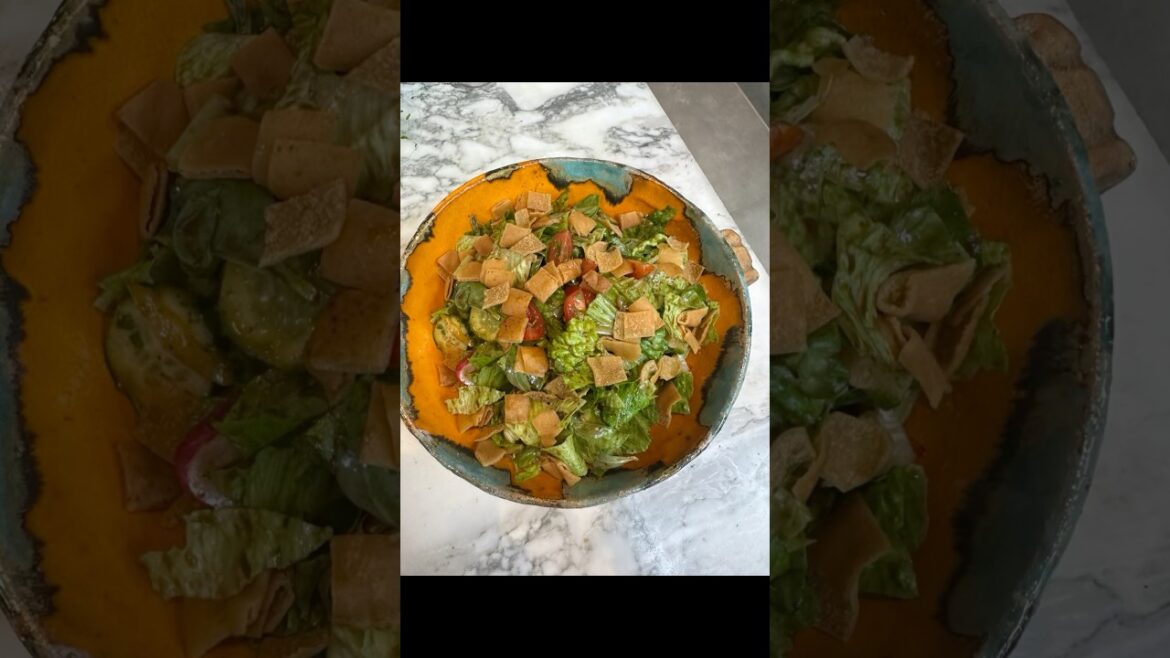 Fattoush salad recipes #dressing