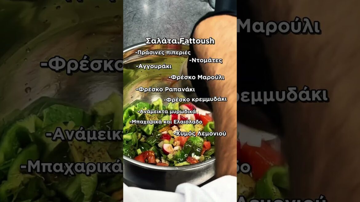 Crispy, fresh, and full of flavor.The authentic Lebanese fattoush salad, only at Yalla Habibi.