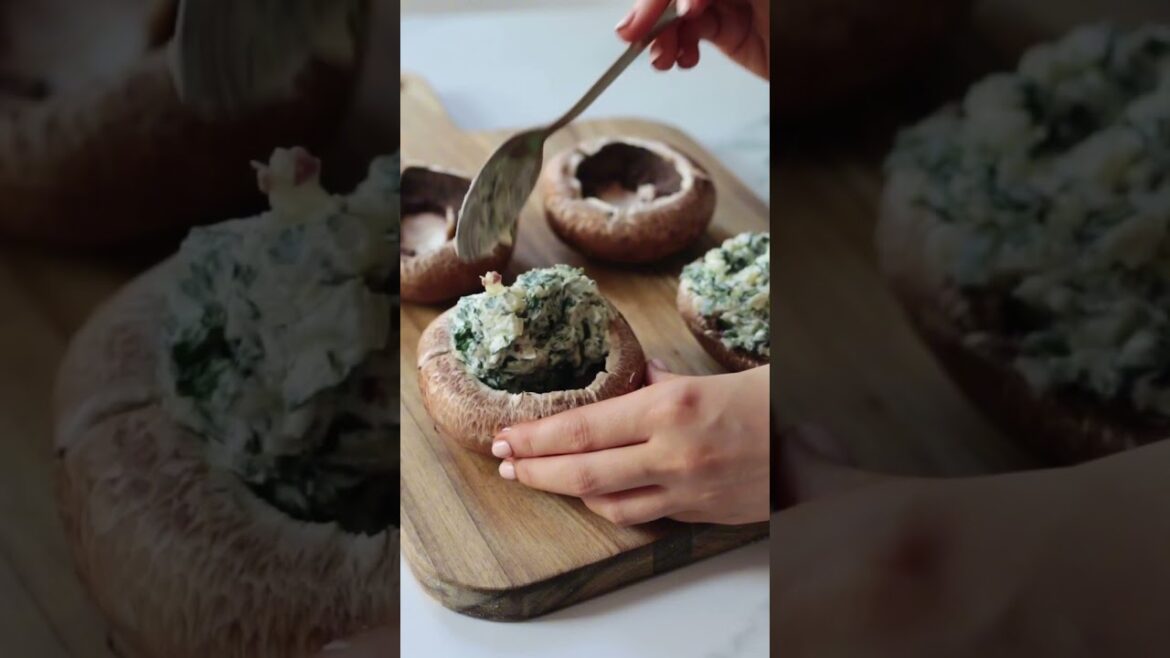 Ricotta Stuffed Portobello Mushrooms