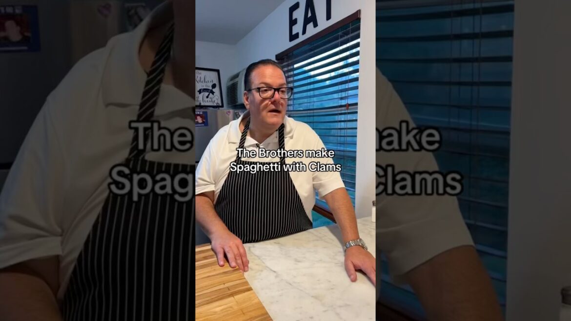 The Brothers make Spaghetti with Clams #shorts