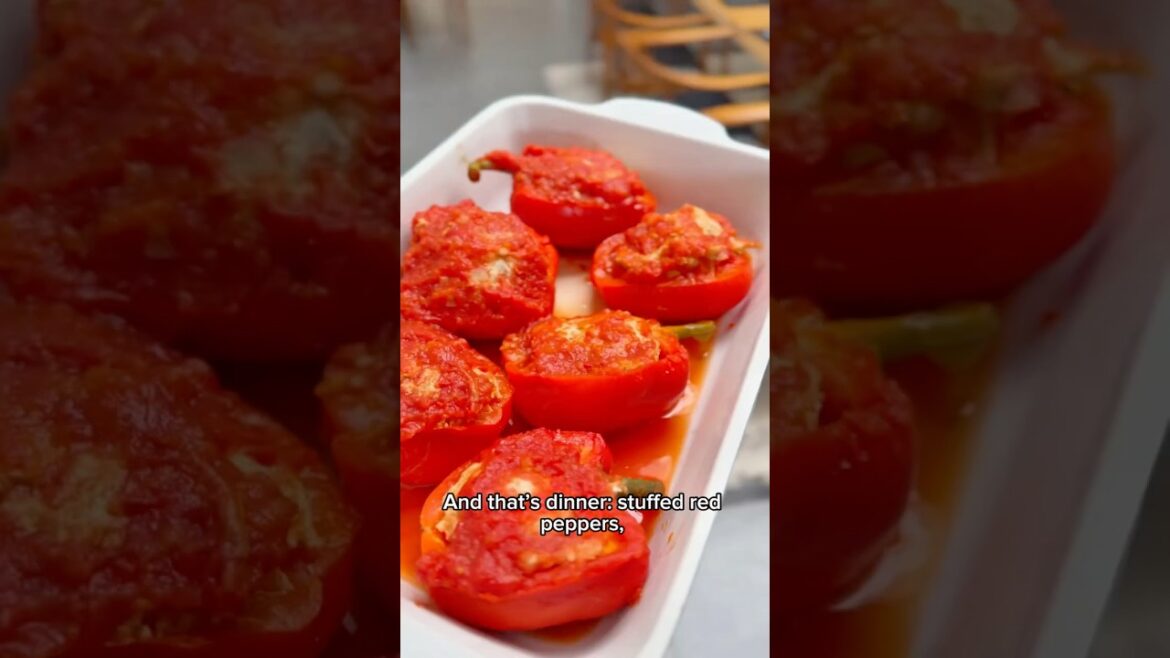 Stuffed Peppers & Crispy Cauliflower | Easy Family Dinner