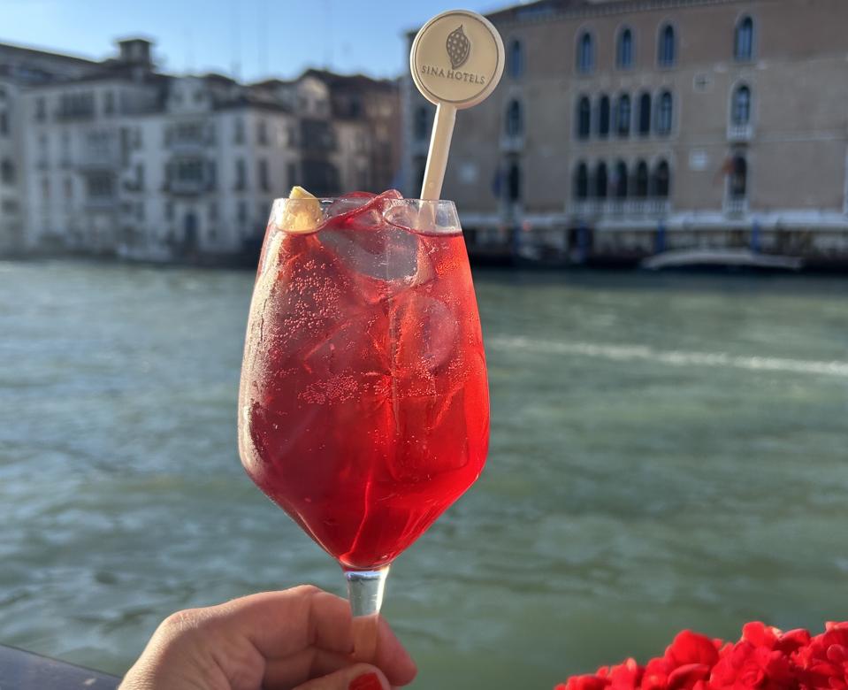 Select Spritz at Antinoo Bar on the water at Sina Centurion Palace