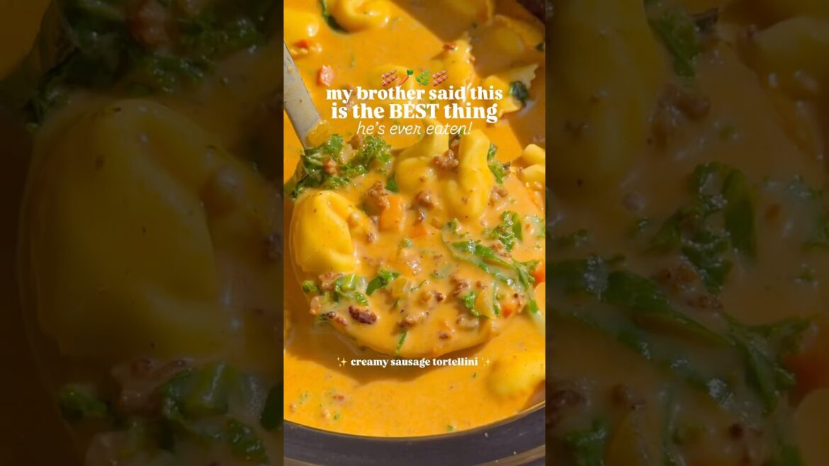 Crockpot Tortellini Soup: Click the link in my bio and then select the photo to get the recipe ❤️ Crockpot Tortellini Soup: Click the link in my bio and then select the photo to get the recipe ❤️
