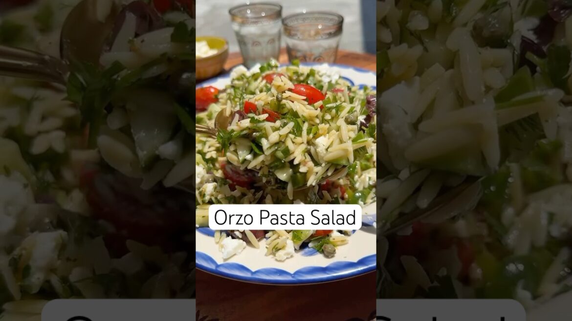 Easy Mediterranean Pasta Salad (Pasta Salad Recipe!) #shorts