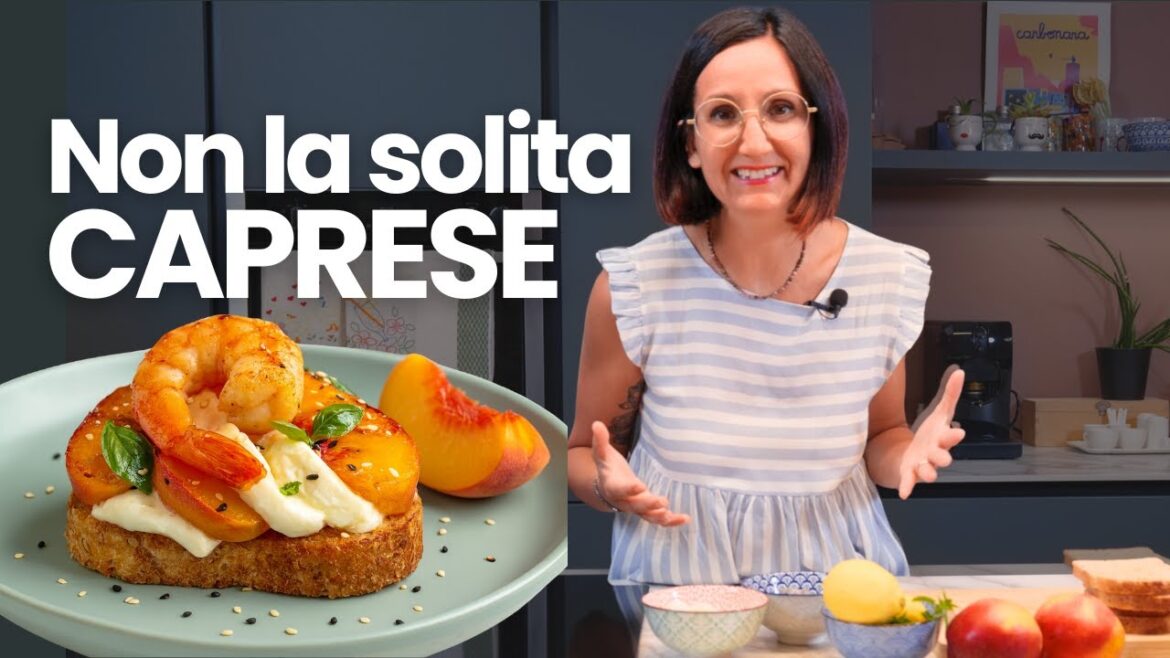 Toast mazzancolle, pesche e mozzarella, ricetta FACILE, DETOX e LEGGERA Toast mazzancolle, pesche e mozzarella, ricetta FACILE, DETOX e LEGGERA