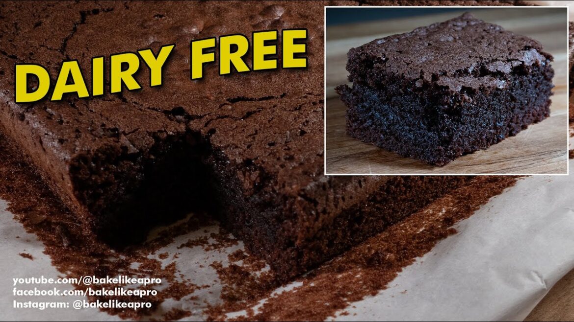 Easy Chocolate Fudge Brownies Recipe - DAIRY FREE !