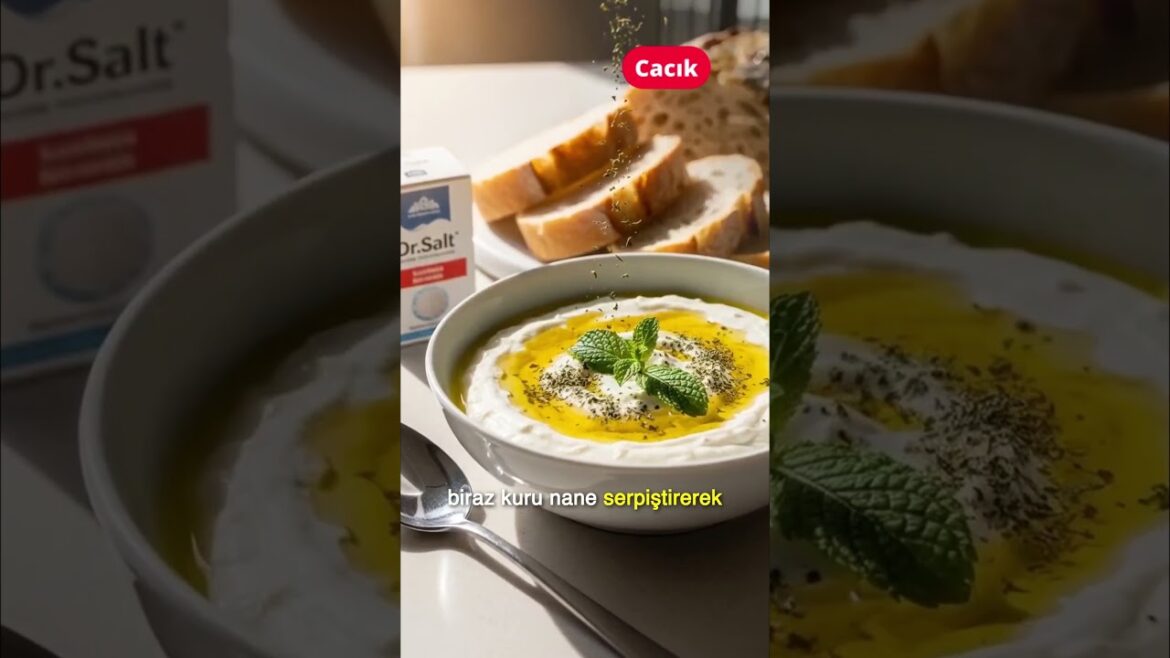 Dr.Salt Yemek Tarifleri, Geleneksel Cacık,  #health #doctor #pratiktarifler #minerals #salt #food