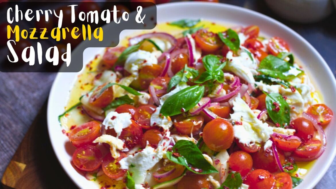 Cherry Tomato & Mozzarella Salad with a Tangy Lemon Vinaigrette