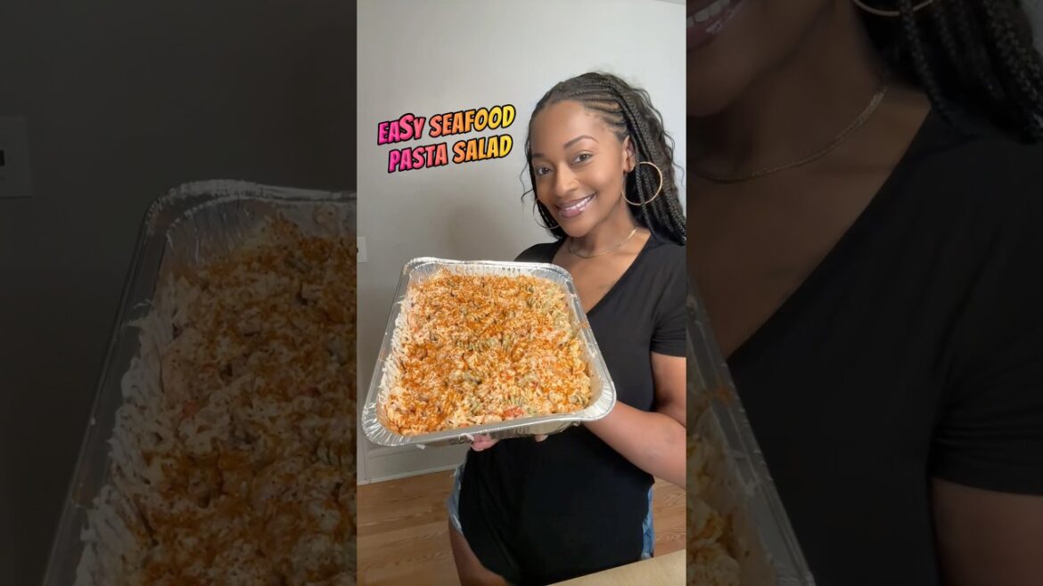 Easy seafood pasta salad!! How do you make yours ? Easy seafood pasta salad!! How do you make yours ?