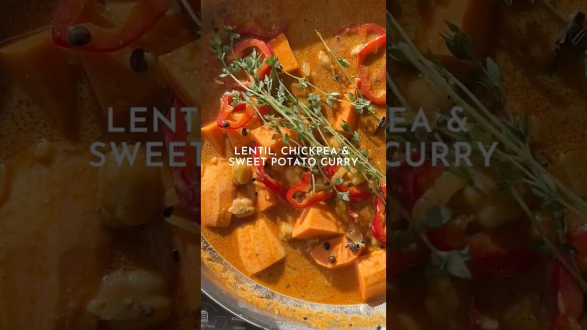 EASY Lentil Chickpea & Sweet Potato Curry EASY Lentil Chickpea & Sweet Potato Curry