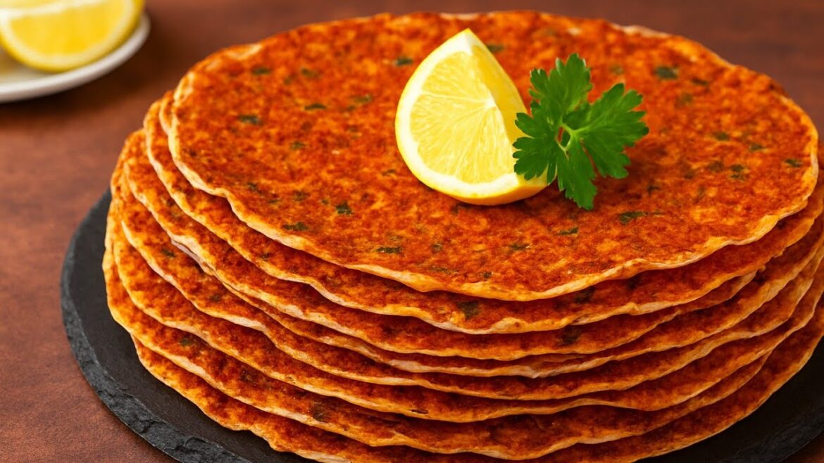 Homemade Turkish Lahmacun Recipe | Easy Authentic Flatbread with Meat Topping Homemade Turkish Lahmacun Recipe | Easy Authentic Flatbread with Meat Topping