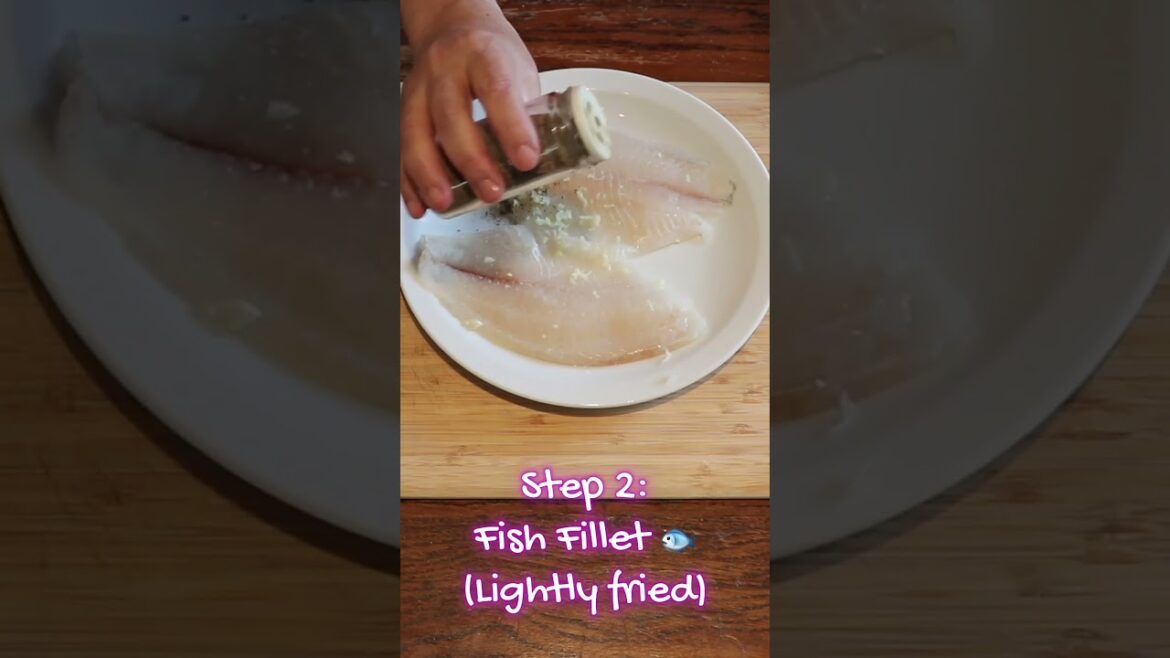 Mediterranean Fish Fillet & Salad | Quick Recipe #shorts