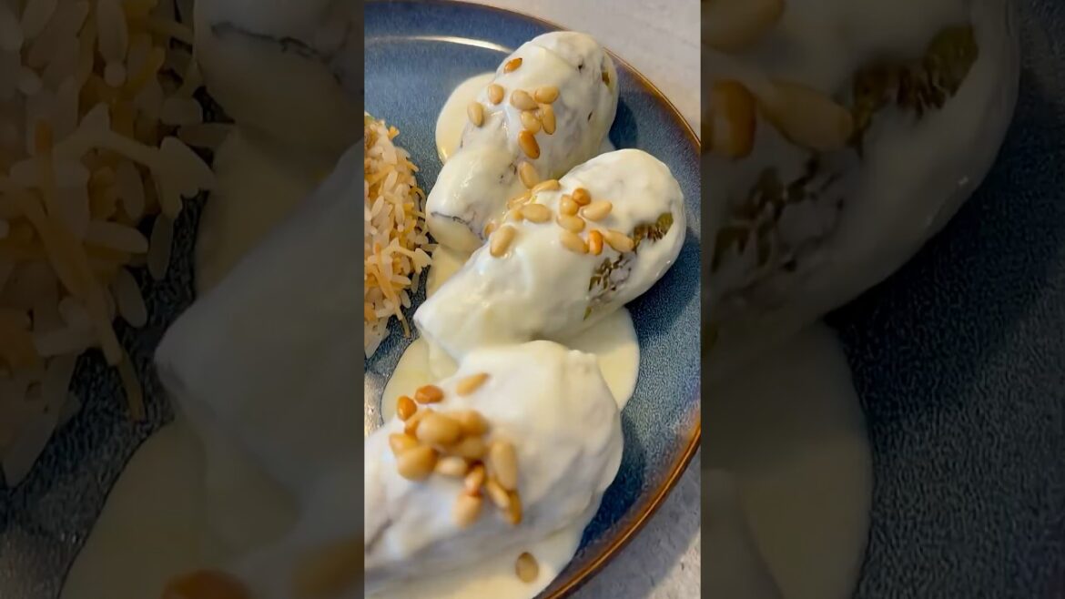Sheikh El Mahshi (Stuffed Zucchini in Yogurt Sauce) #shortvideo#food#explorepage#recipe#cooking